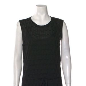 M by MISSONI black perfect condition woven dress with tie